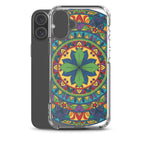 Mandala Art Clear Protective Phone Case Slim Transparent Design