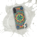 Mandala Art Clear Protective Phone Case Slim Transparent Design