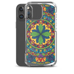 Mandala Art Clear Protective Phone Case Slim Transparent Design